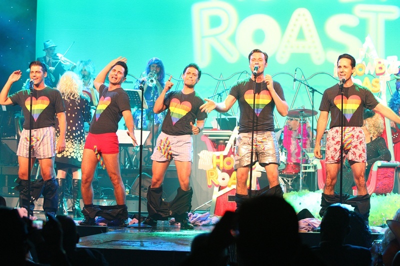 The guys from "Jersey Boys" at Paris Las Vegas went for it.
