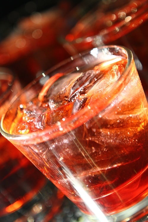 The Negroni is one part gin, one part vermouth rosso and one part bitters.