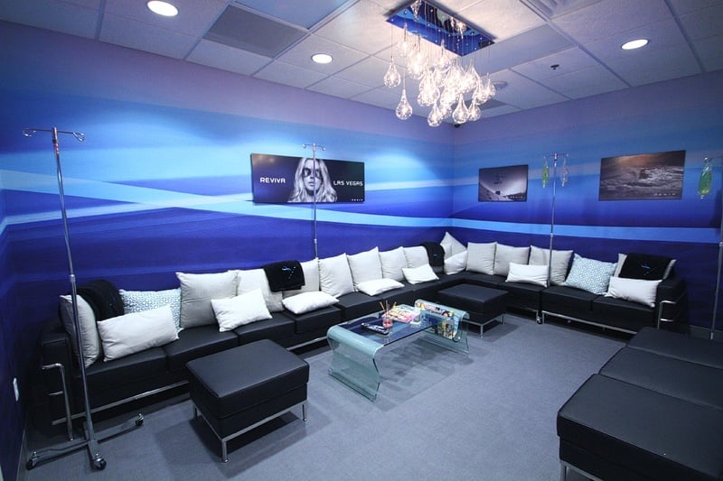 Reviv has a pretty cushy area to lounge and hang out.