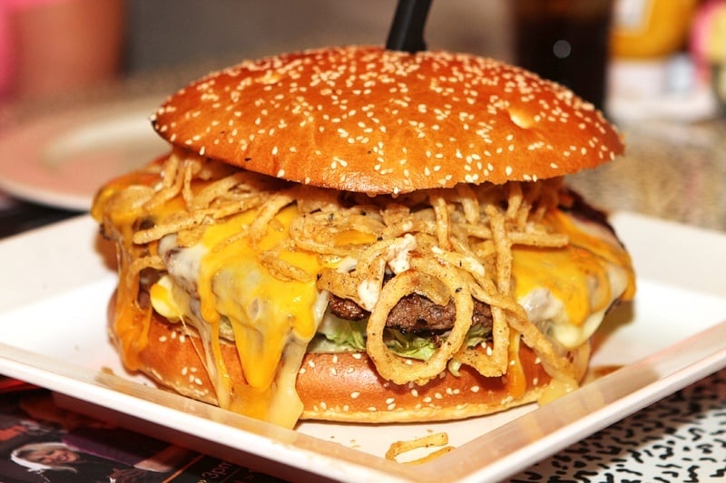 Photos of the Rotunda Burger require a wide angle lens.