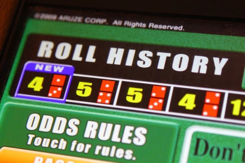At a real craps table, it's tough to keep track of past rolls if you're not the "Rain Man."