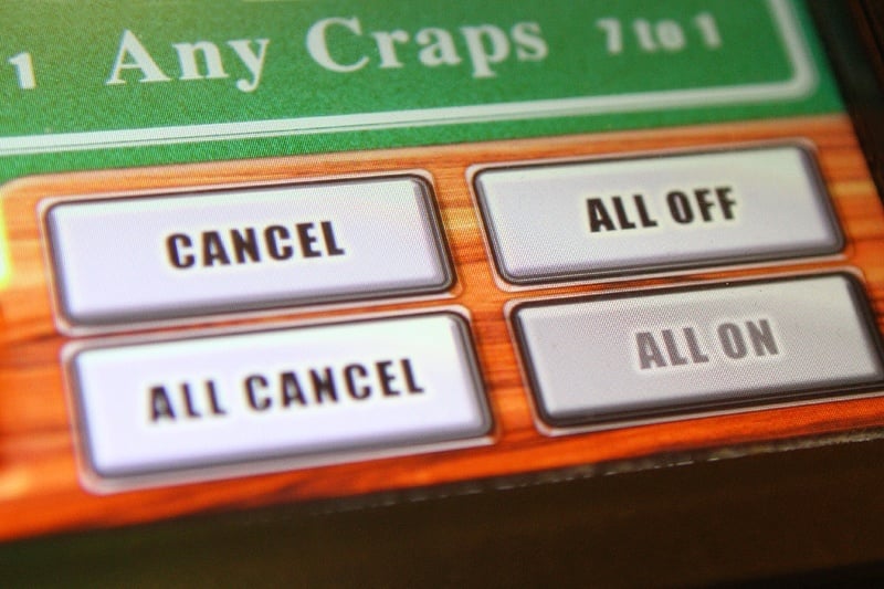 The "all off" button means your bets aren't "working," the "All Cancel" pulls them down.
