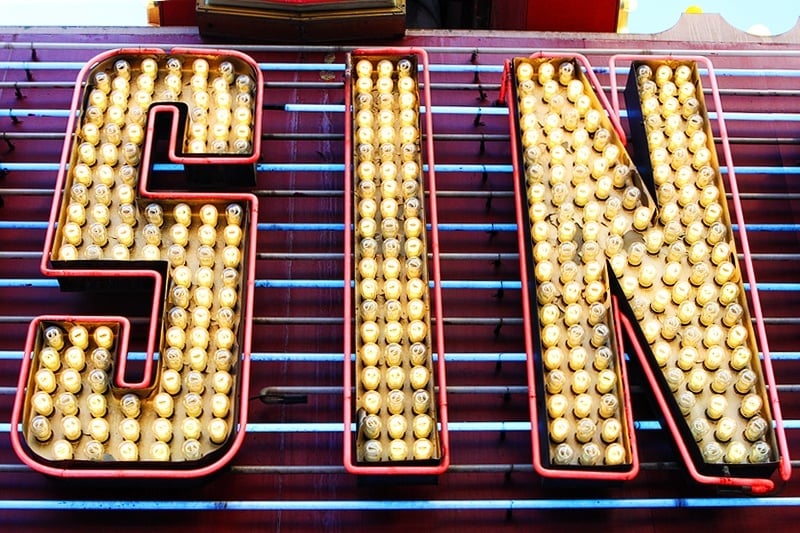 Related: You can't spell "casino" without sin.