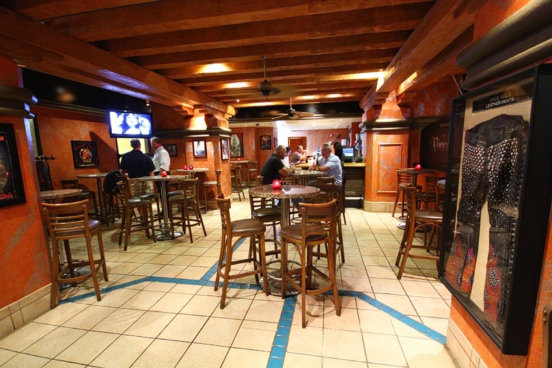 The bar. Yes, those are Vince Neil's pants.