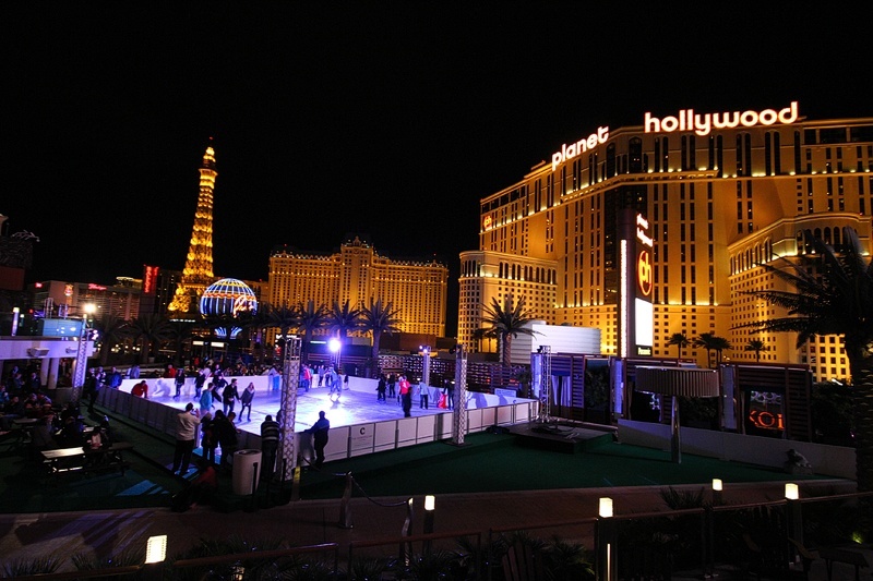 Ice skating at The Cosmopolitan Las Vegas
