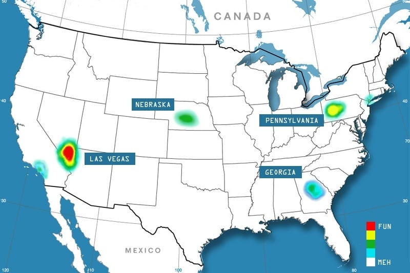 Heatmaps are related to choropleth maps, but that doesn't sound nearly as cool.