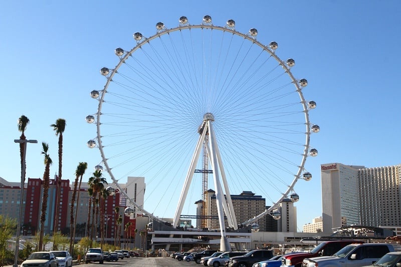 Completed High Roller wheel Las Vegas