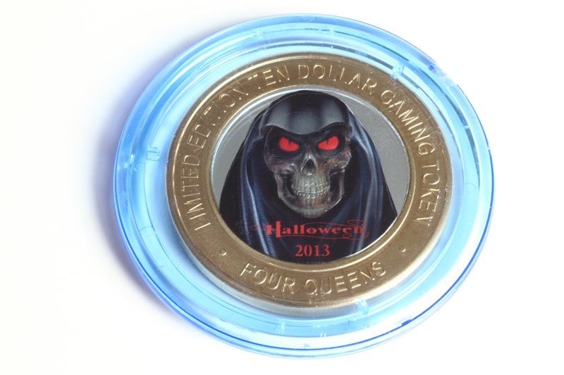 Here's our bluecap, clad Silver Strike premium token. Oh, my, we're starting to talk like them!