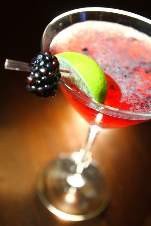 Blackberry martini