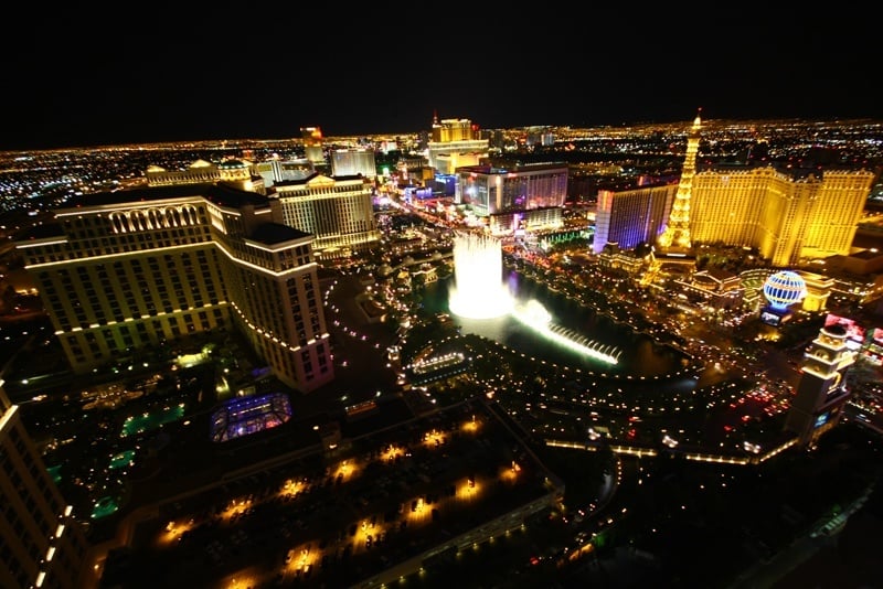 Eiffel Tower Restaurant Best Fountain view Table 56 Las Vegas Vlog