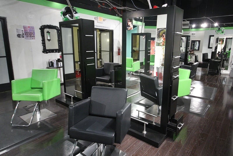 Exposed salon