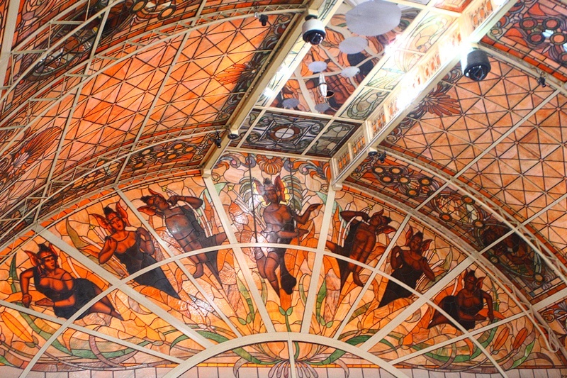 Tropicana stained glass