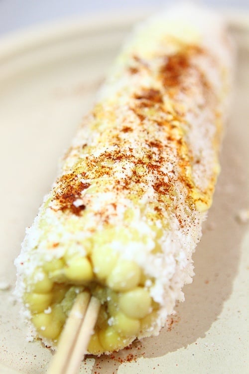 Mexican corn on the cob
