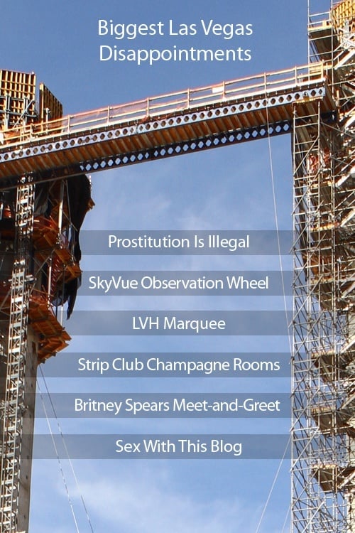 Infographic: Biggest Las Vegas Disappointments
