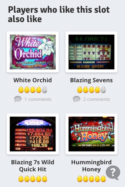 Slot machine rating app