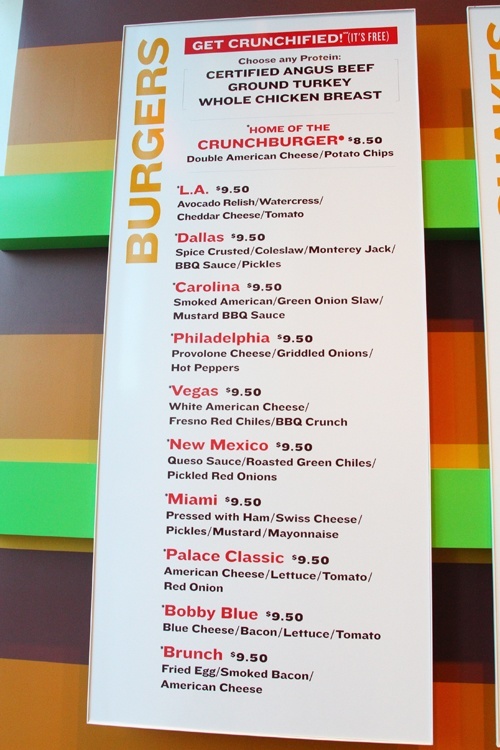 Bobby's Burger Palace menu