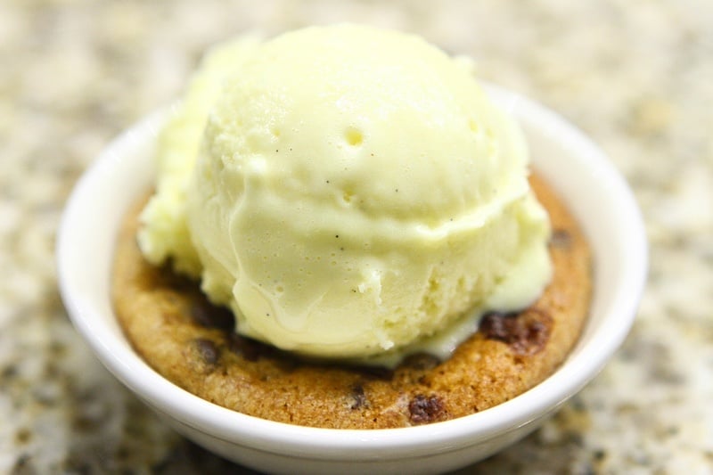 ice cream and cookie