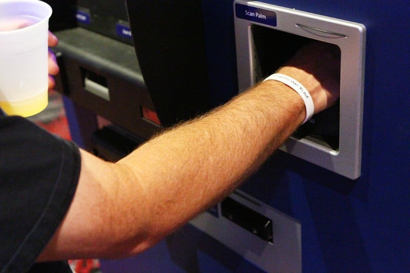 Bitcoin ATM palm scan