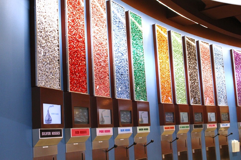 Hershey's wall of kisses