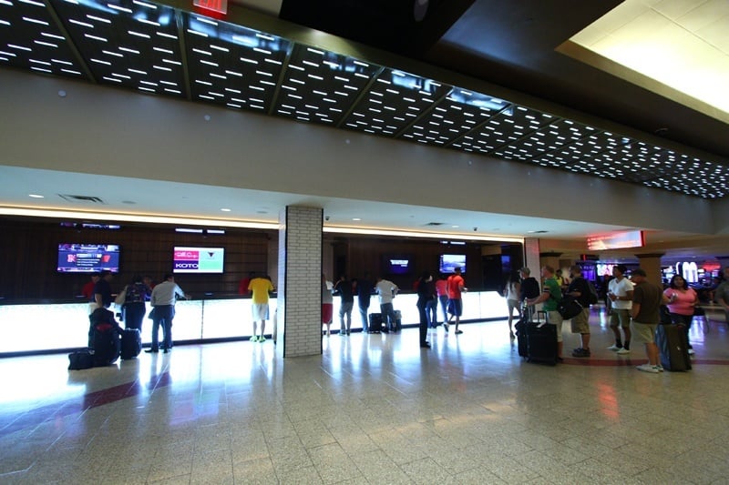 Linq hotel registration desk