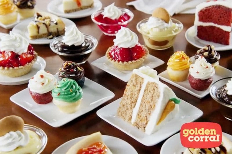 Golden Corral desserts