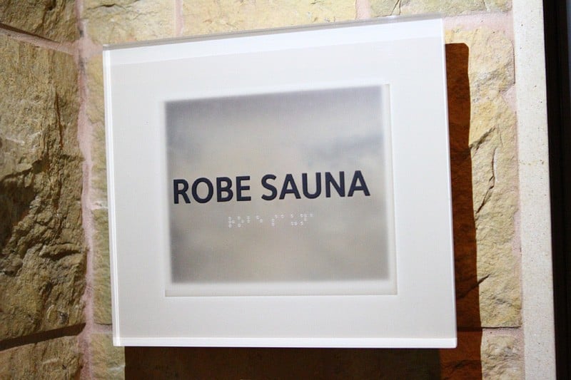 Caesars spa robe sauna