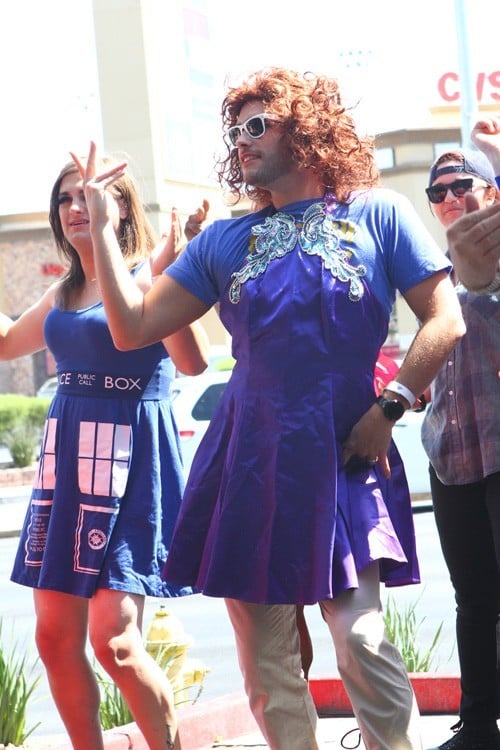Josh Strickland in drag