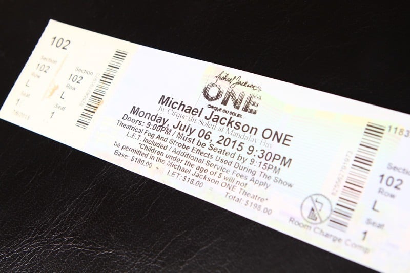 Michael Jackson: One ticket