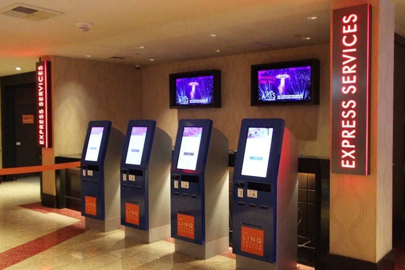 Linq self check-in kiosks