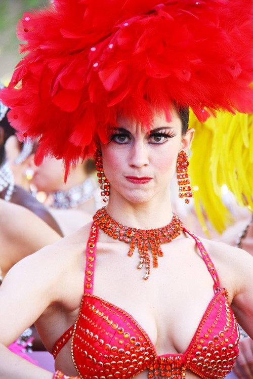 Angry showgirl