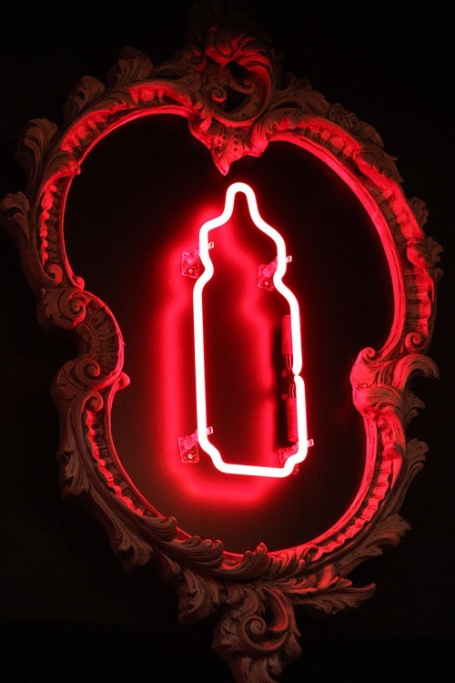 F. Pigalle neon baby bottle