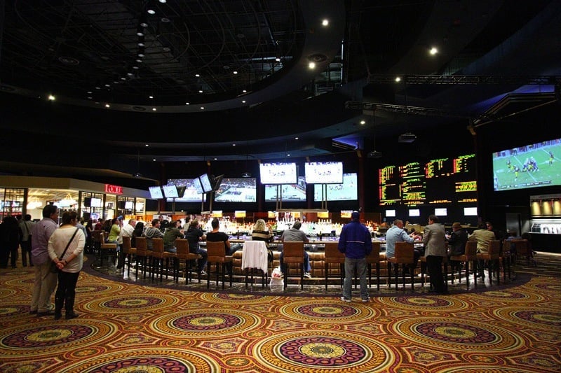 Caesars Palace sports book bar
