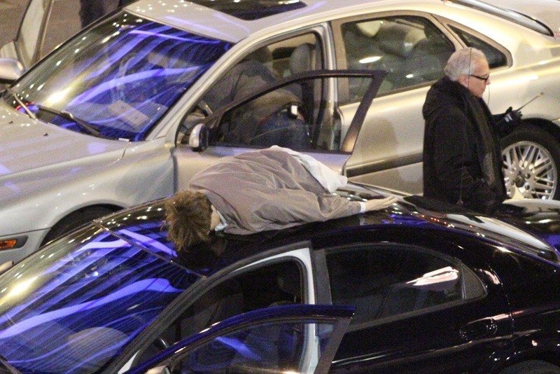 Bourne car jump stunt