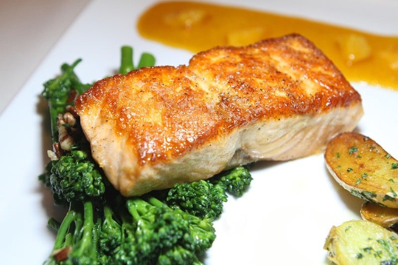 Edge Steakhouse salmon