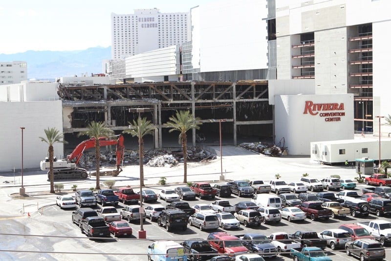 Riviera demolition implosion