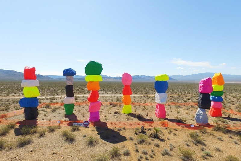 Seven Mountains sculpture