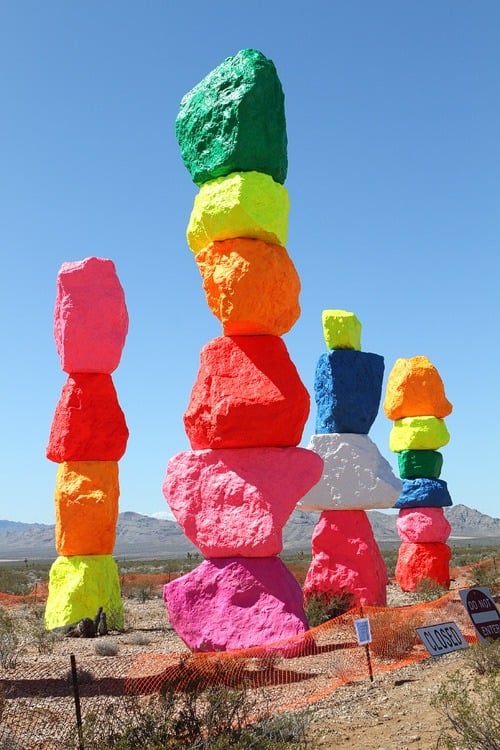 painted rocks I-15 Las Vegas