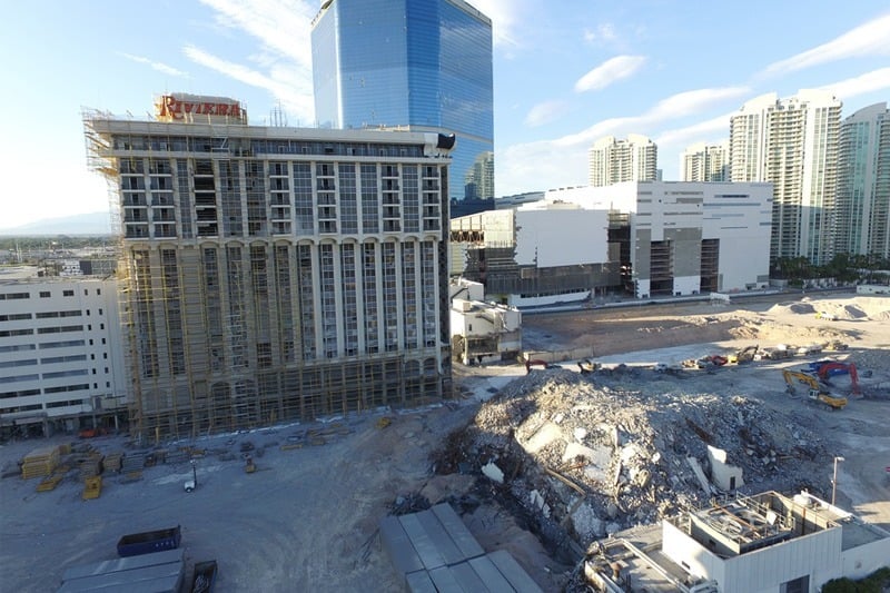 The abandoned pool above the Riviera hotel-casino, 2901 Las Vegas