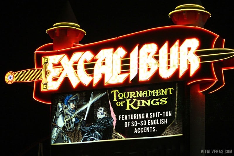 Tournament of Kings at Excalibur Hotel in Las Vegas 2024