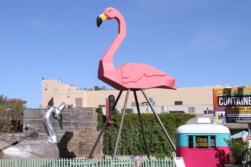 Flamingo Lyft Art Park downtown