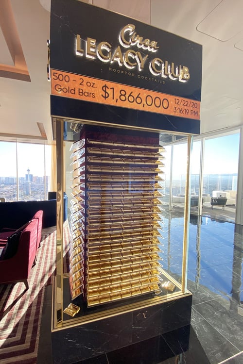 Legacy Club gold bars