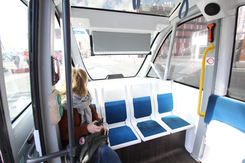 Self-driving shuttle Las Vegas