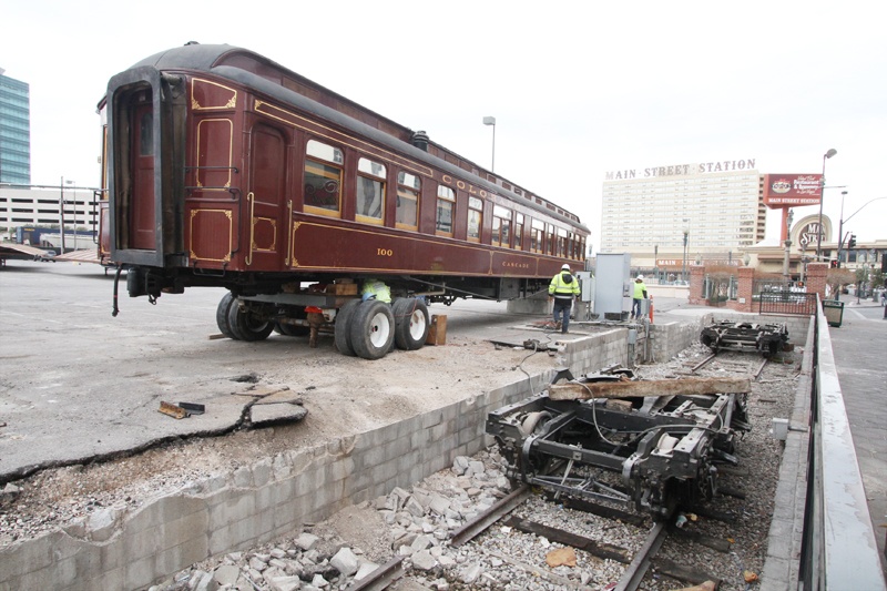 Main Street Station train cars