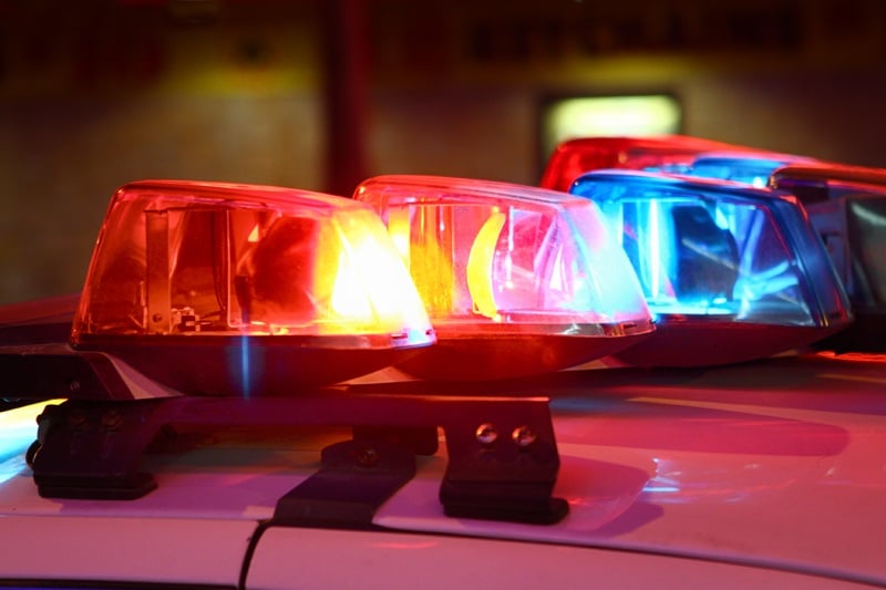 Las Vegas police lights