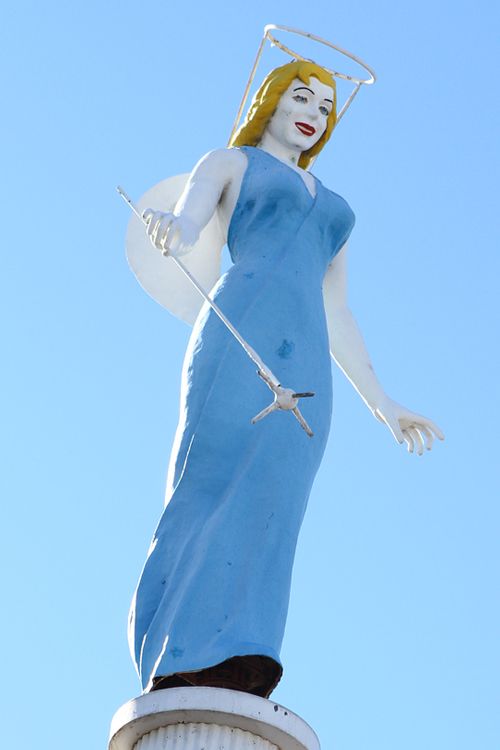Blue Angel statue