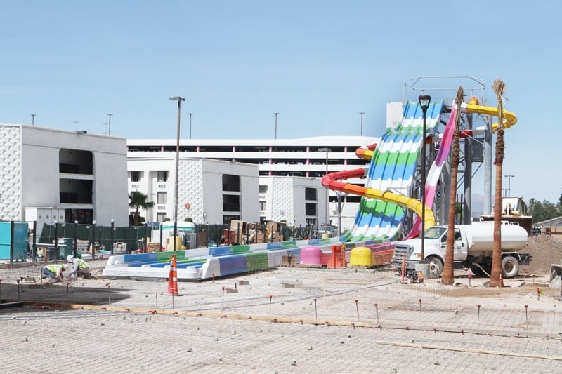 Circus Circus Hotel Las Vegas Splash Zone. Water Slides. Pool Area. Fun For  All Ages! 