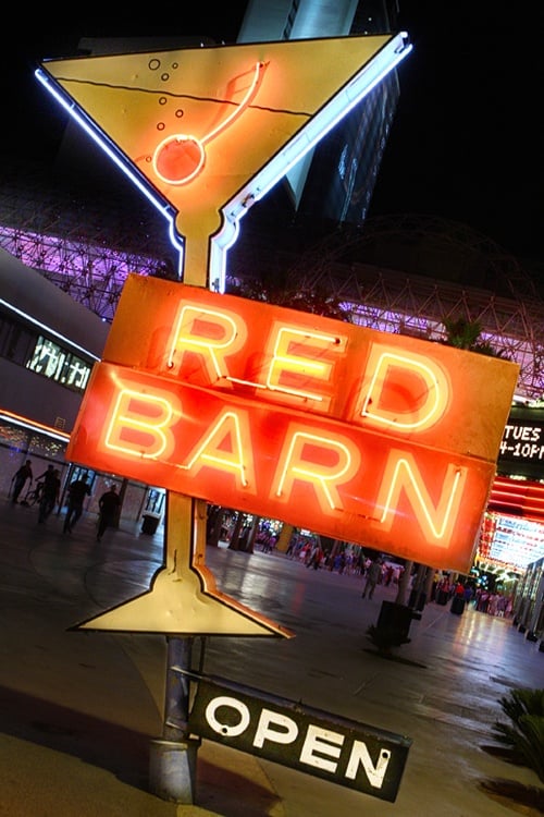Red Barn neon sign