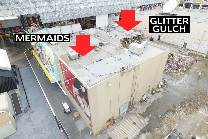 Glitter Gulch demolition