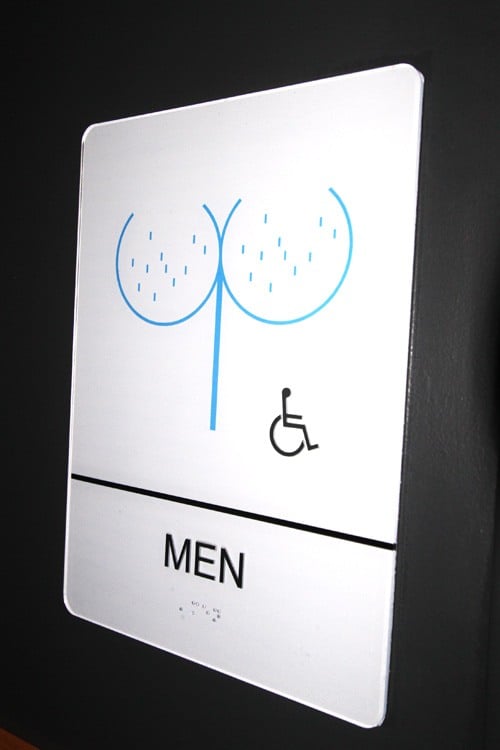 Corduroy restroom
