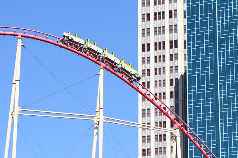 The Big Apple Coaster at New York New York Hotel and Casino